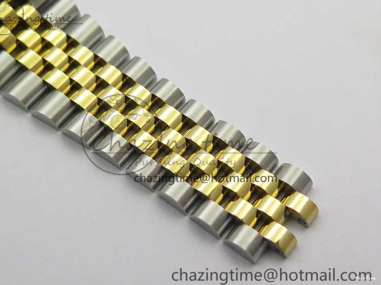 MiroTime 0519 DateJust 41 SS YG 126333 Fluted Bezel DJF Best Edition 904L Steel Gray Dial Green Roman Markers on Jubilee Bracelet A Seasonal 3194